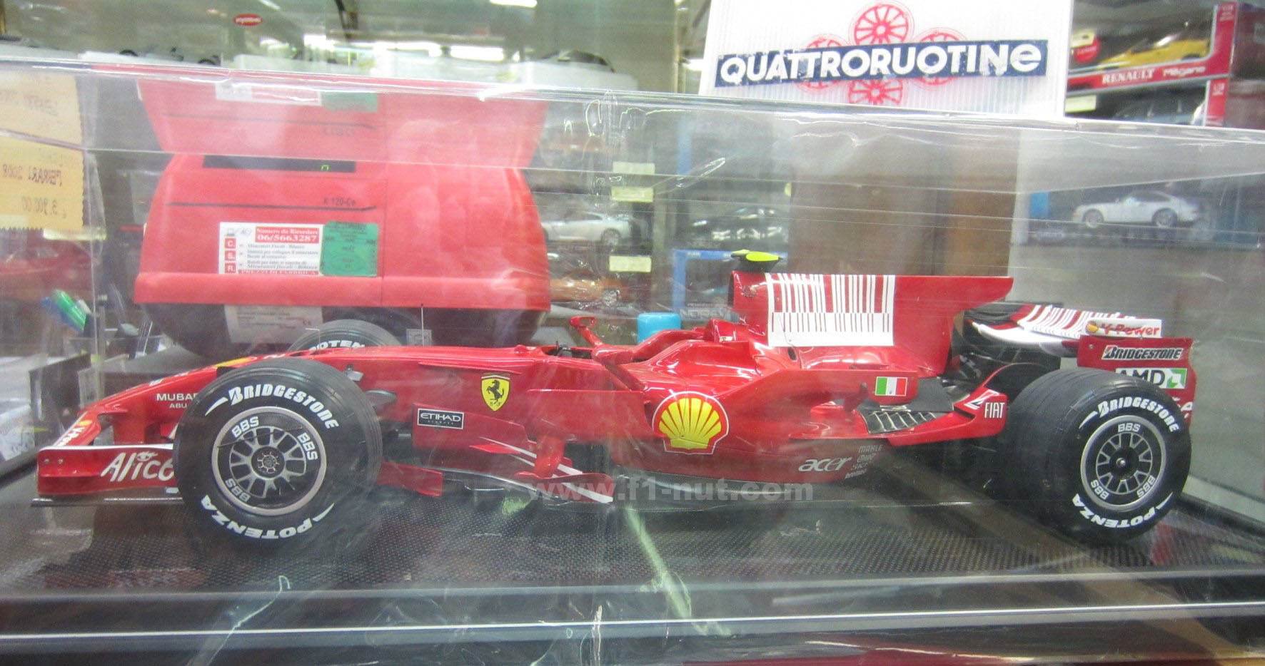 F1 diecast review Amalgam Ferrari F2008 1 8 scale F1 nut