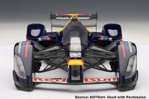 Autoart RedBull Vettel X2010 front view