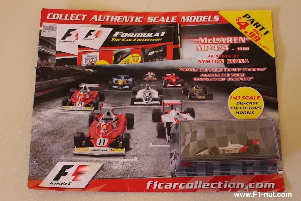 SELECT 1/43 Scale Formula One  F1 The Car Collection 1972-2010 period 