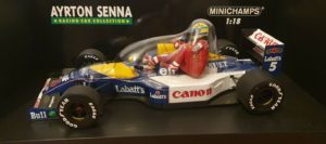 Minichamps Williams FW14 Mansell Senna Taxi 1:18