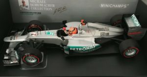 Minichamps Mercedes W03 Schumacher Monaco Q1 1:18
