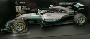 Minichamps Mercedes W07 Rosberg 2016 Abu Dhabi GP WC 1:18