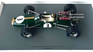 Spark Brabham BT24 Jack Brabham 1967 French GP 1:18