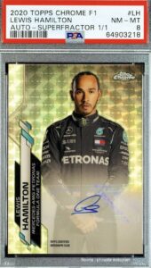 Topps Chrome 2020 Lewis Superfractor Auto