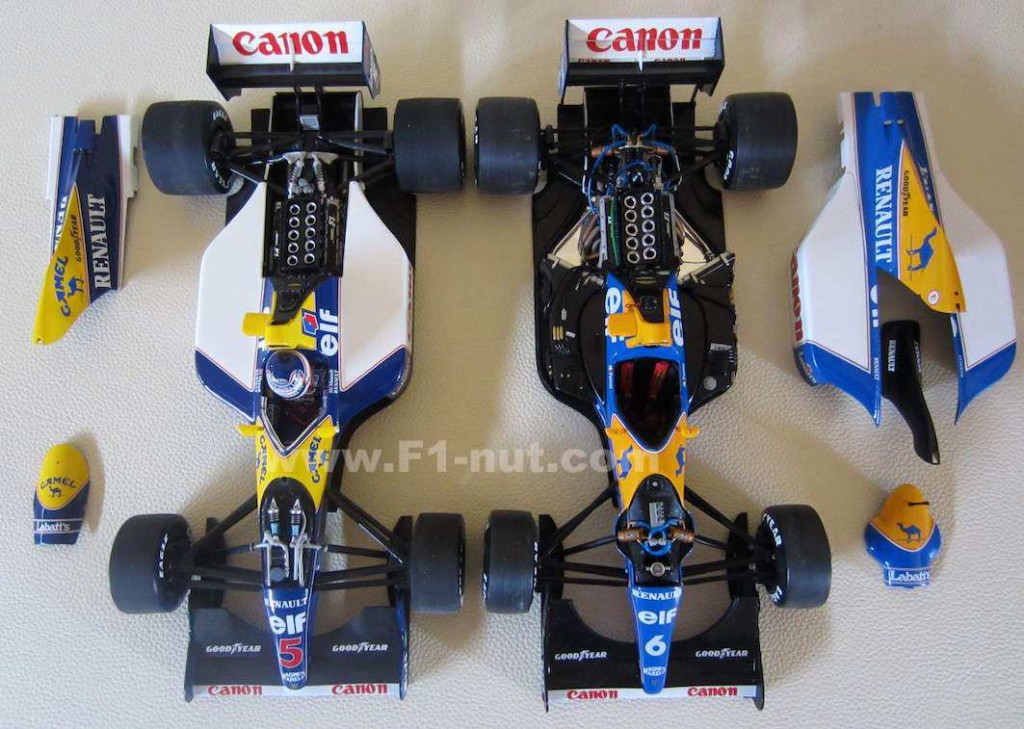 JF Creations 1:12 - Model car (3) - 3 Helmets: J. Alesi (1992); A