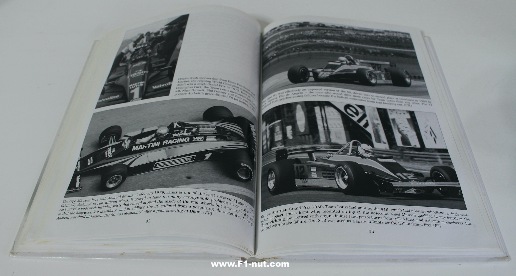 Lotus Racing Cars 1968-2000 book pages | F1-nut.com